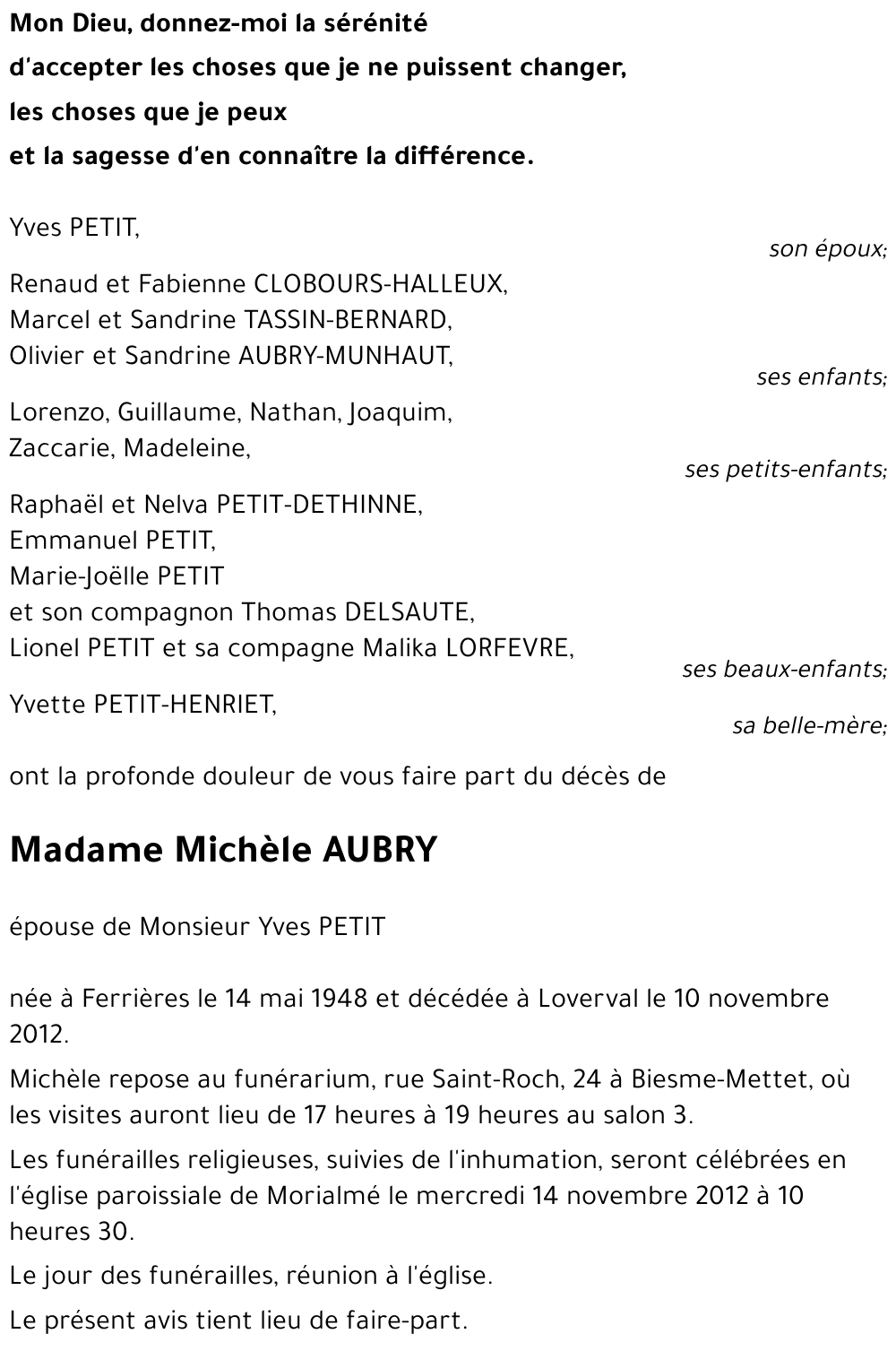 Michèle AUBRY