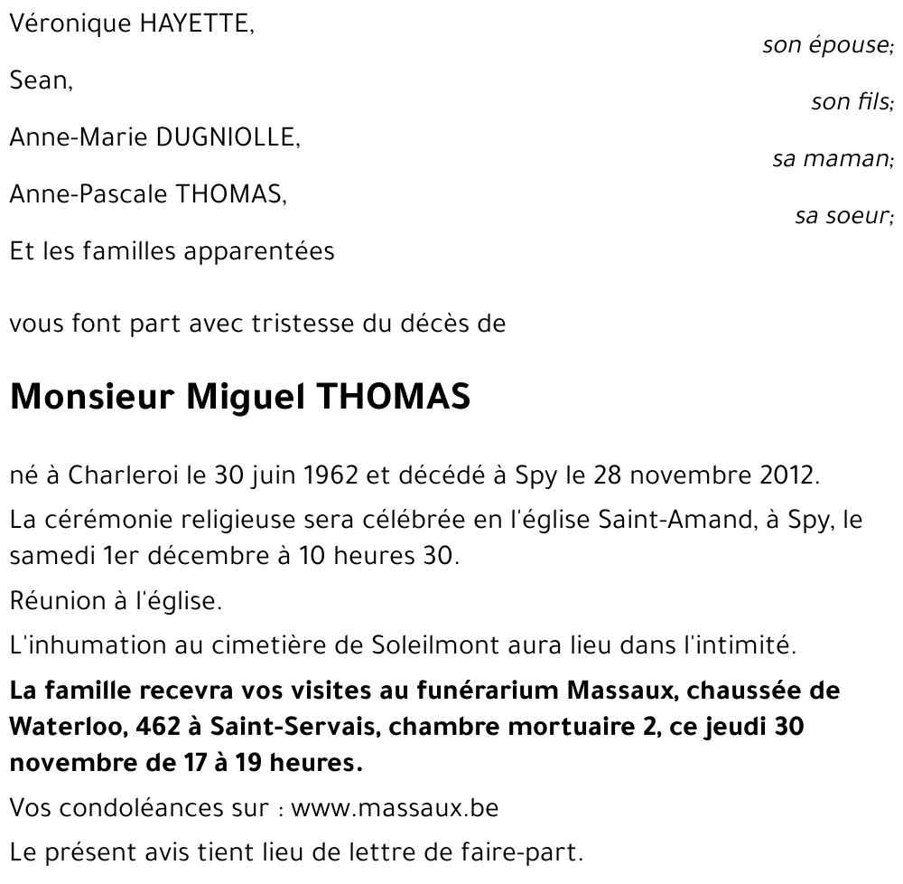 Miguel THOMAS