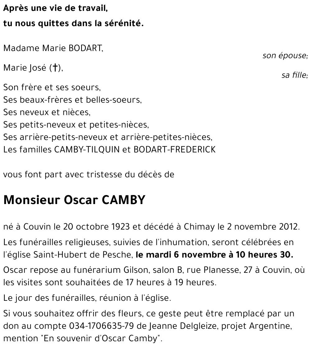 Oscar CAMBY
