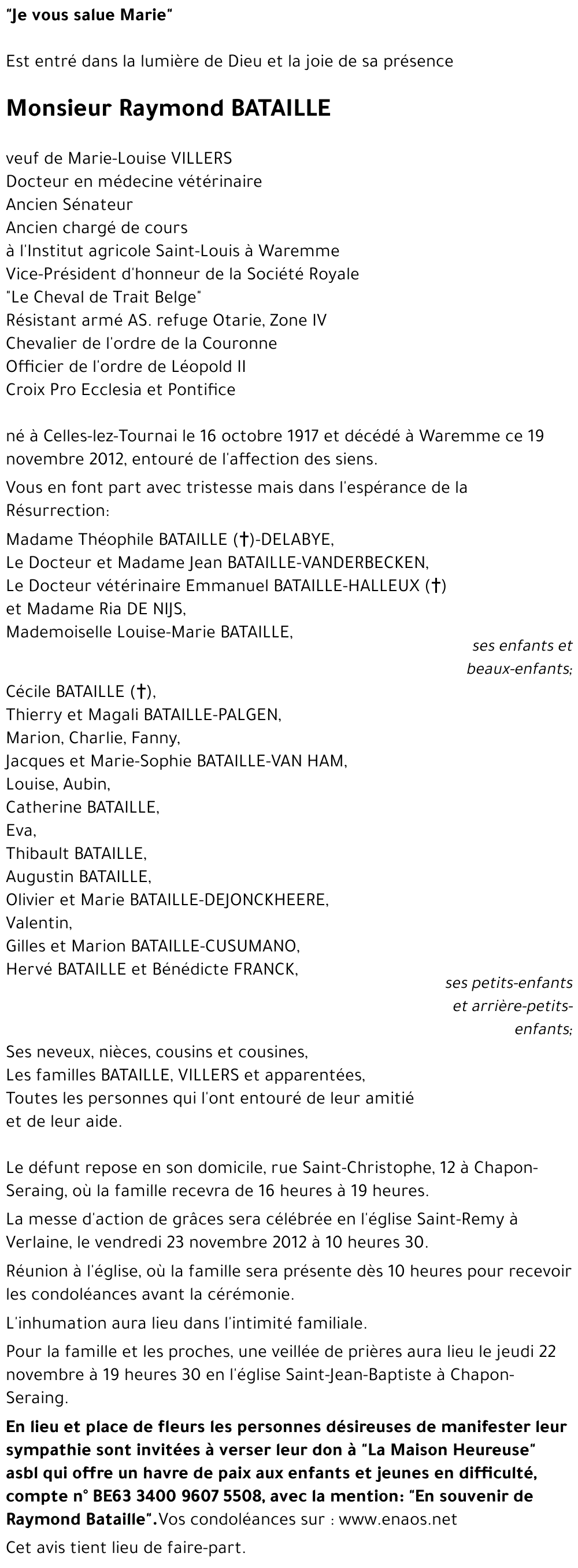Raymond BATAILLE