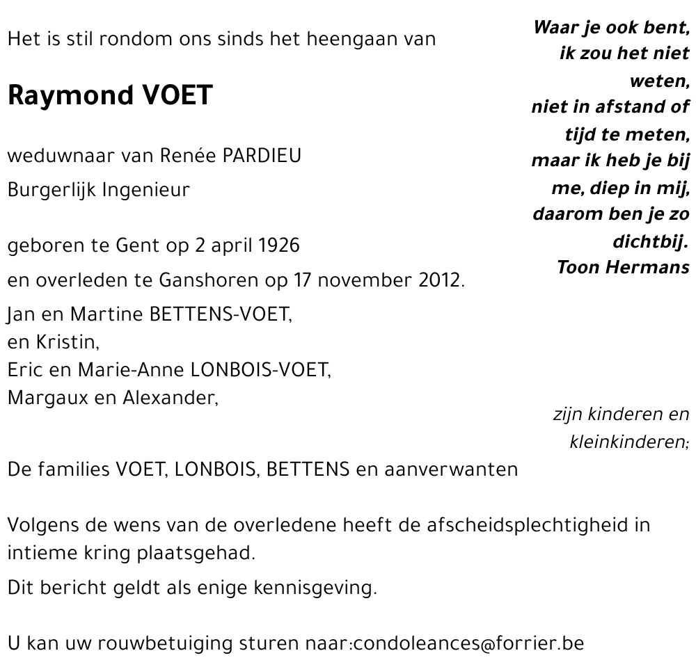 Raymond VOET