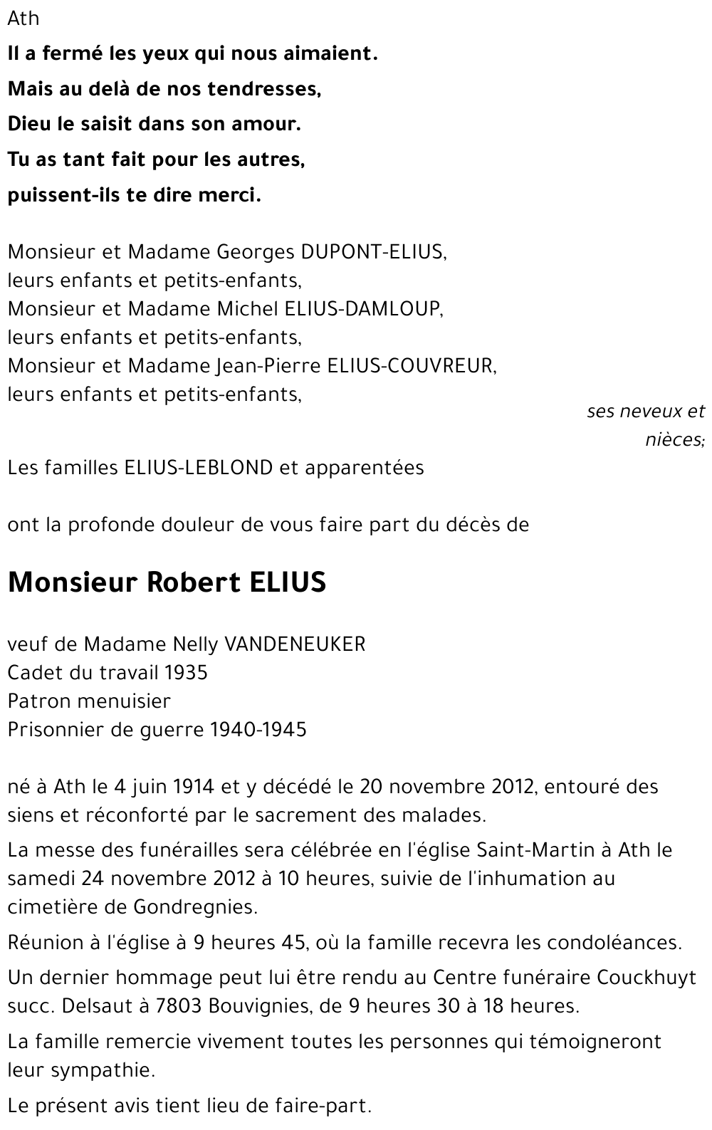 Robert ELIUS