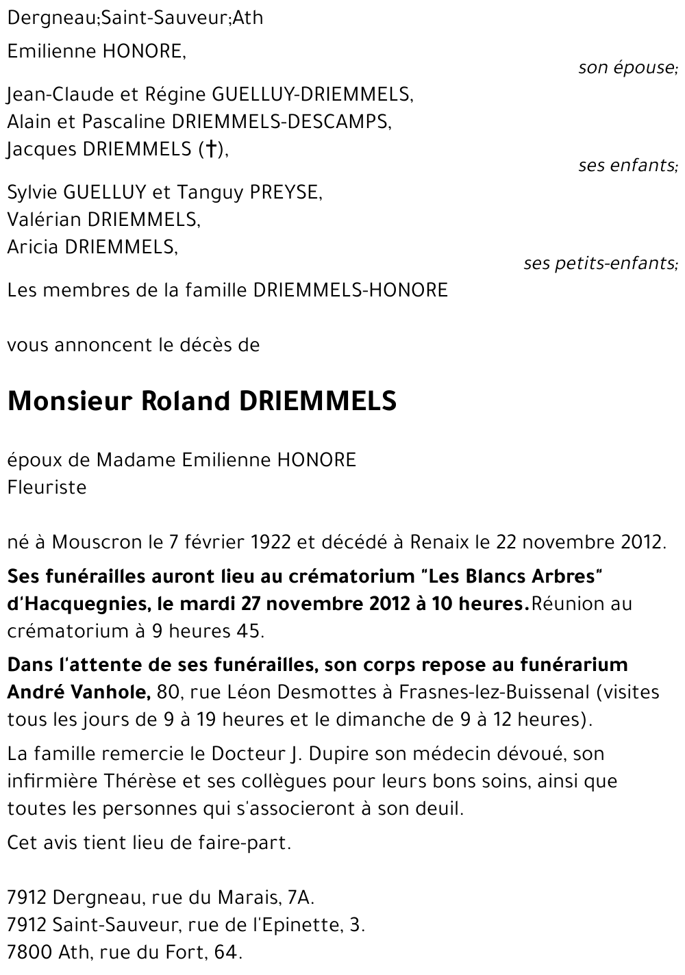 Roland DRIEMMELS