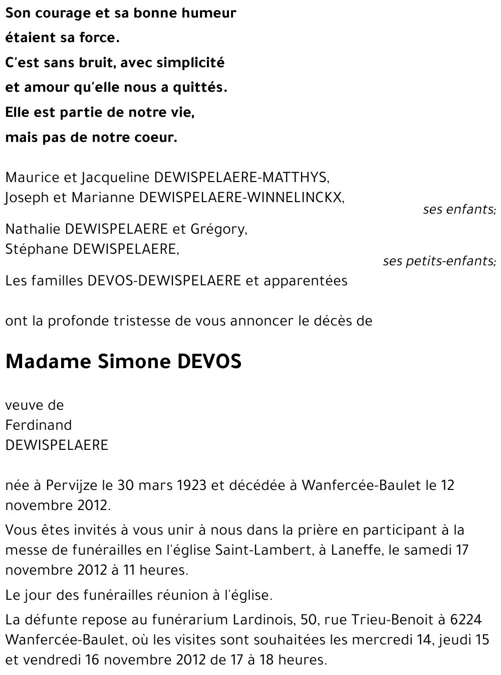 Simone DEVOS