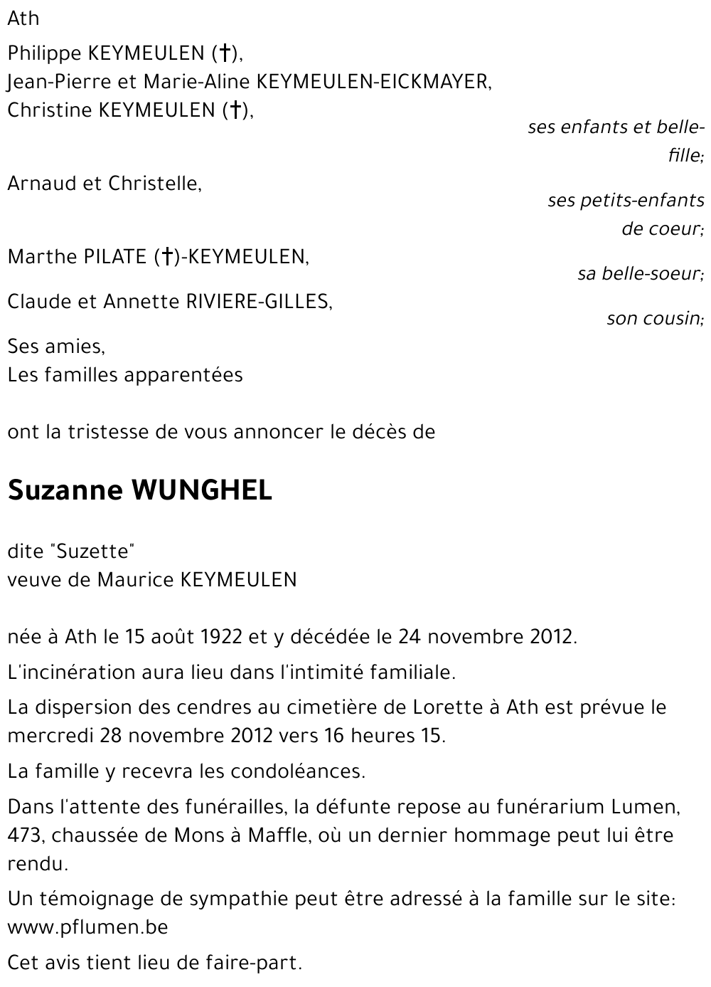 Suzanne WUNGHEL