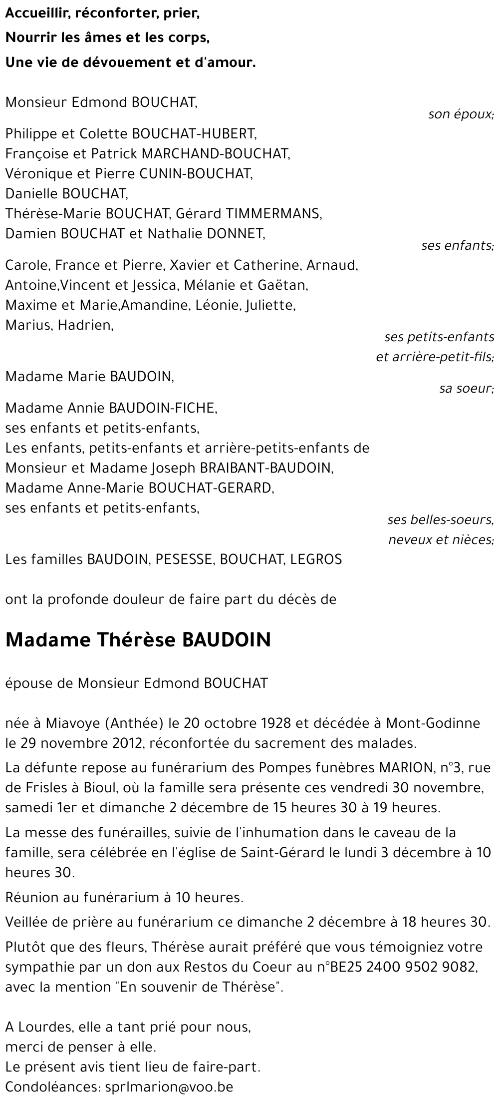 Thérèse BAUDOIN