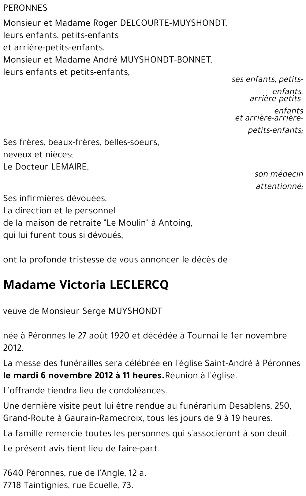 Victoria LECLERCQ