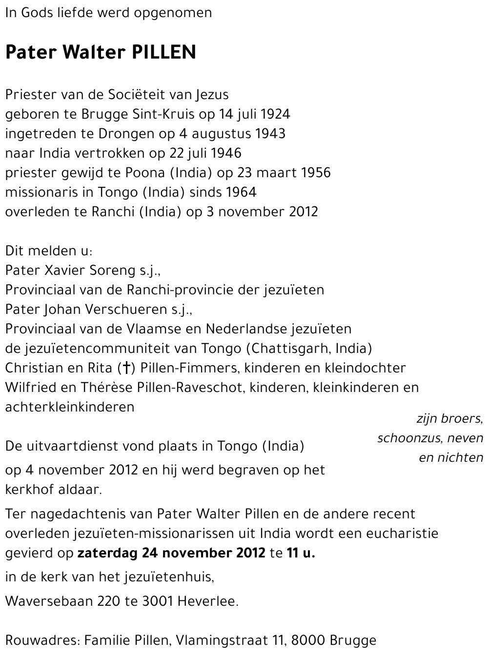 Walter PILLEN
