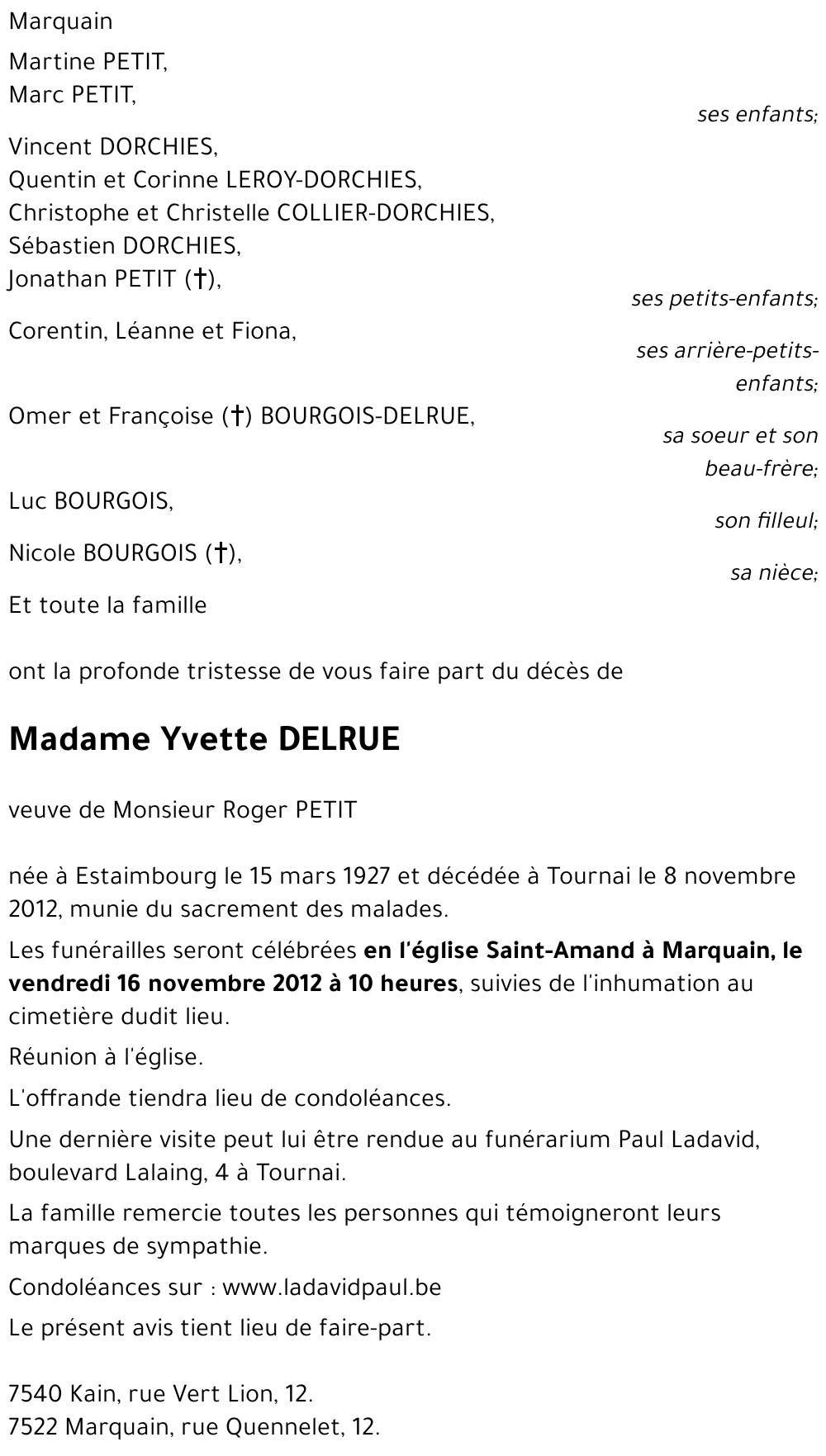 Yvette DELRUE