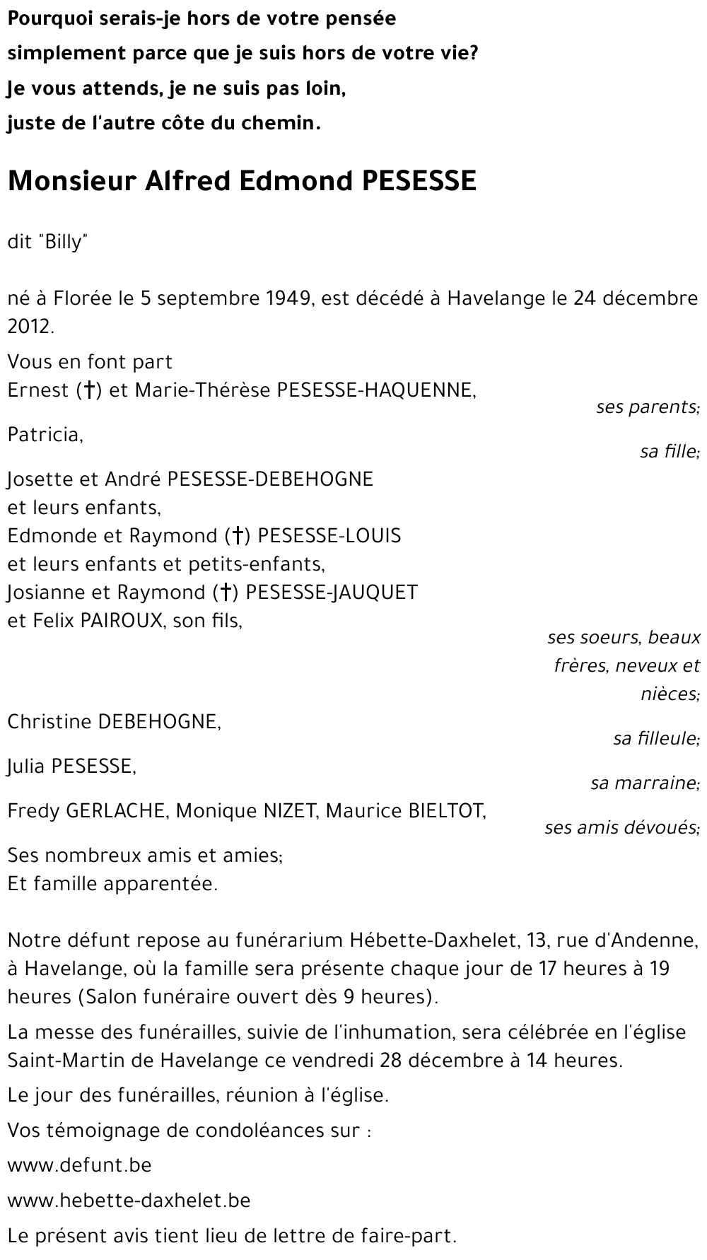 Alfred PESESSE