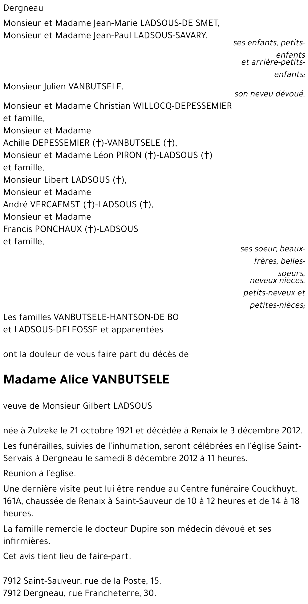 Alice VANBUTSELE