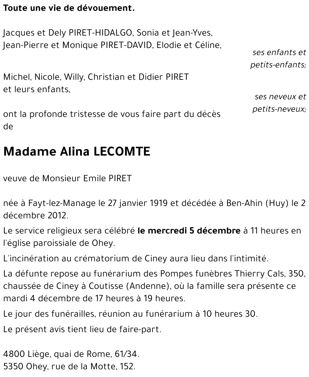 Alina Lecomte