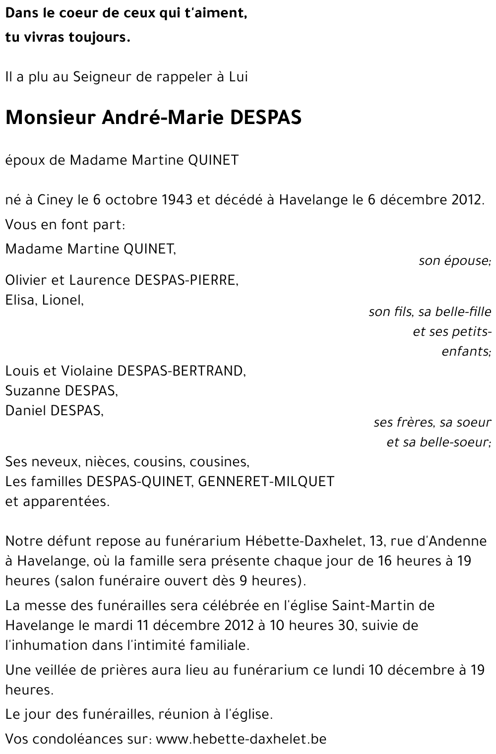 André-Marie DESPAS