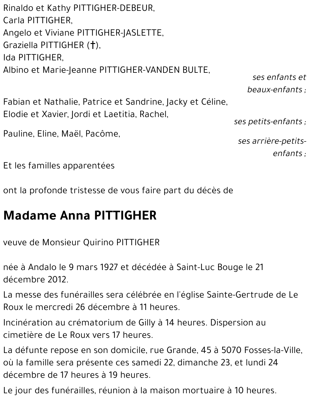 Anna PITTIGHER