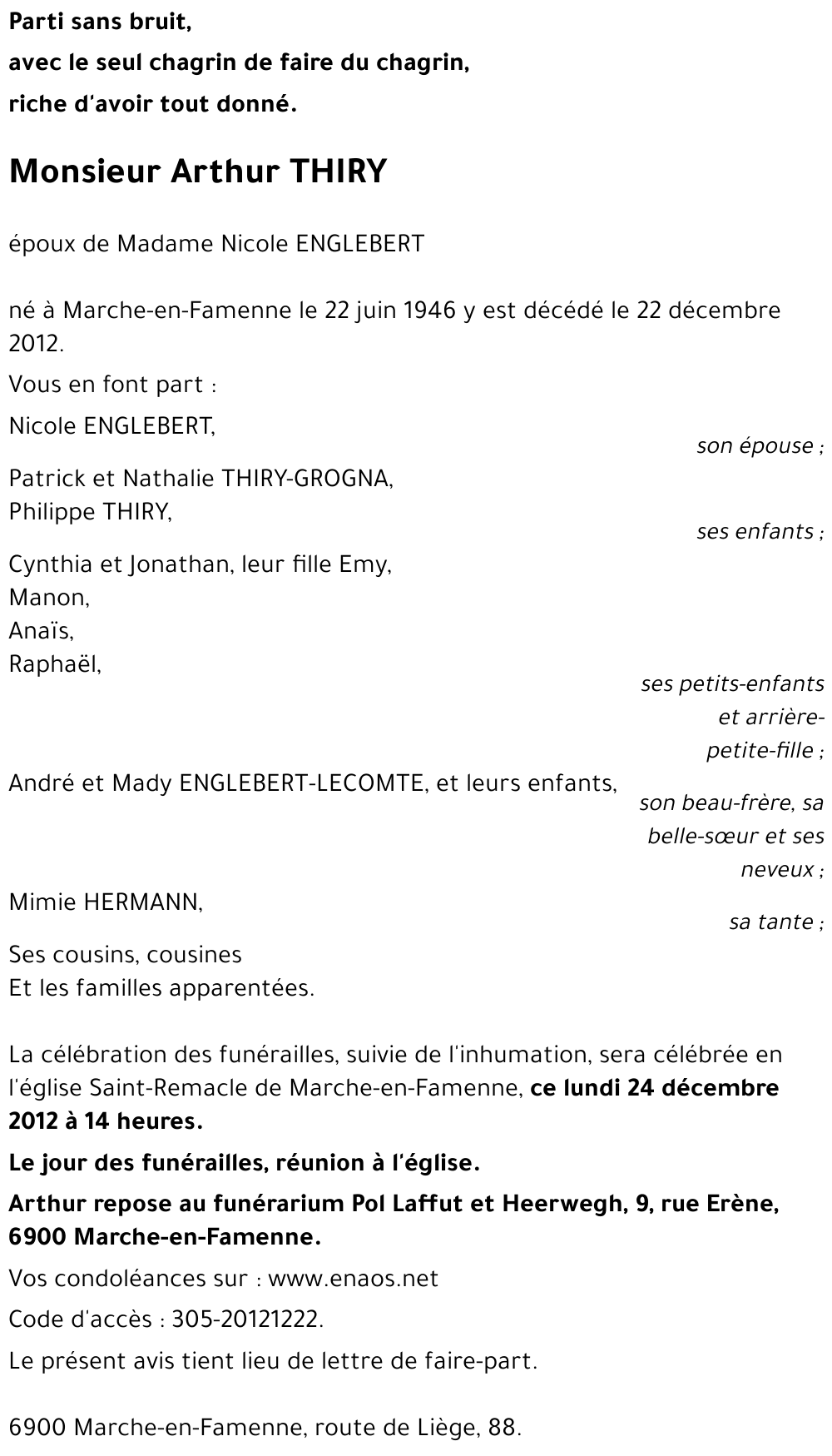 Arthur THIRY