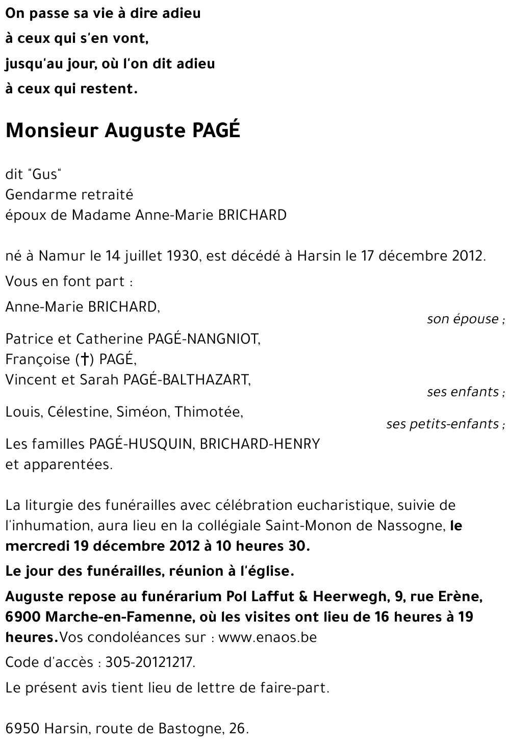 Auguste PAGÉ