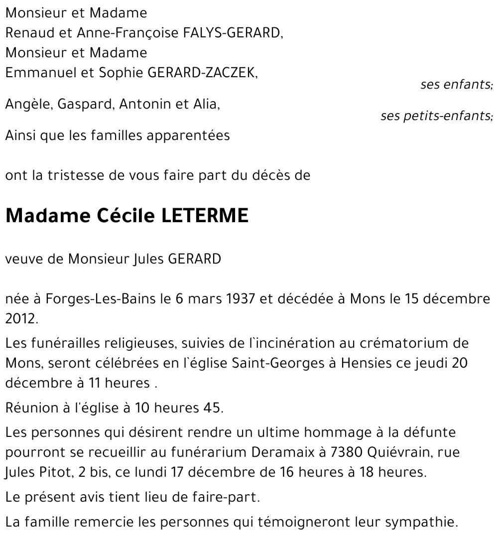 Cécile LETERME
