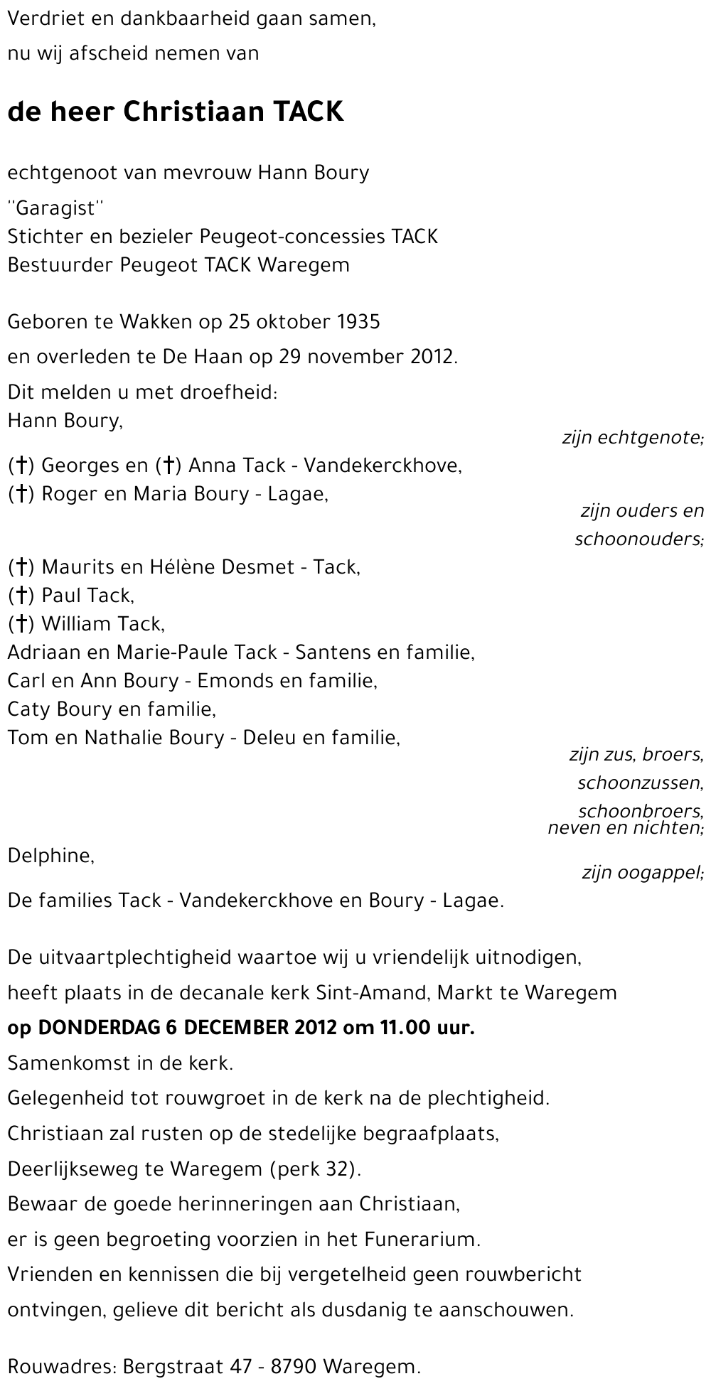 Christiaan TACK