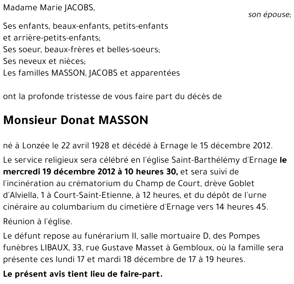 Donat MASSON