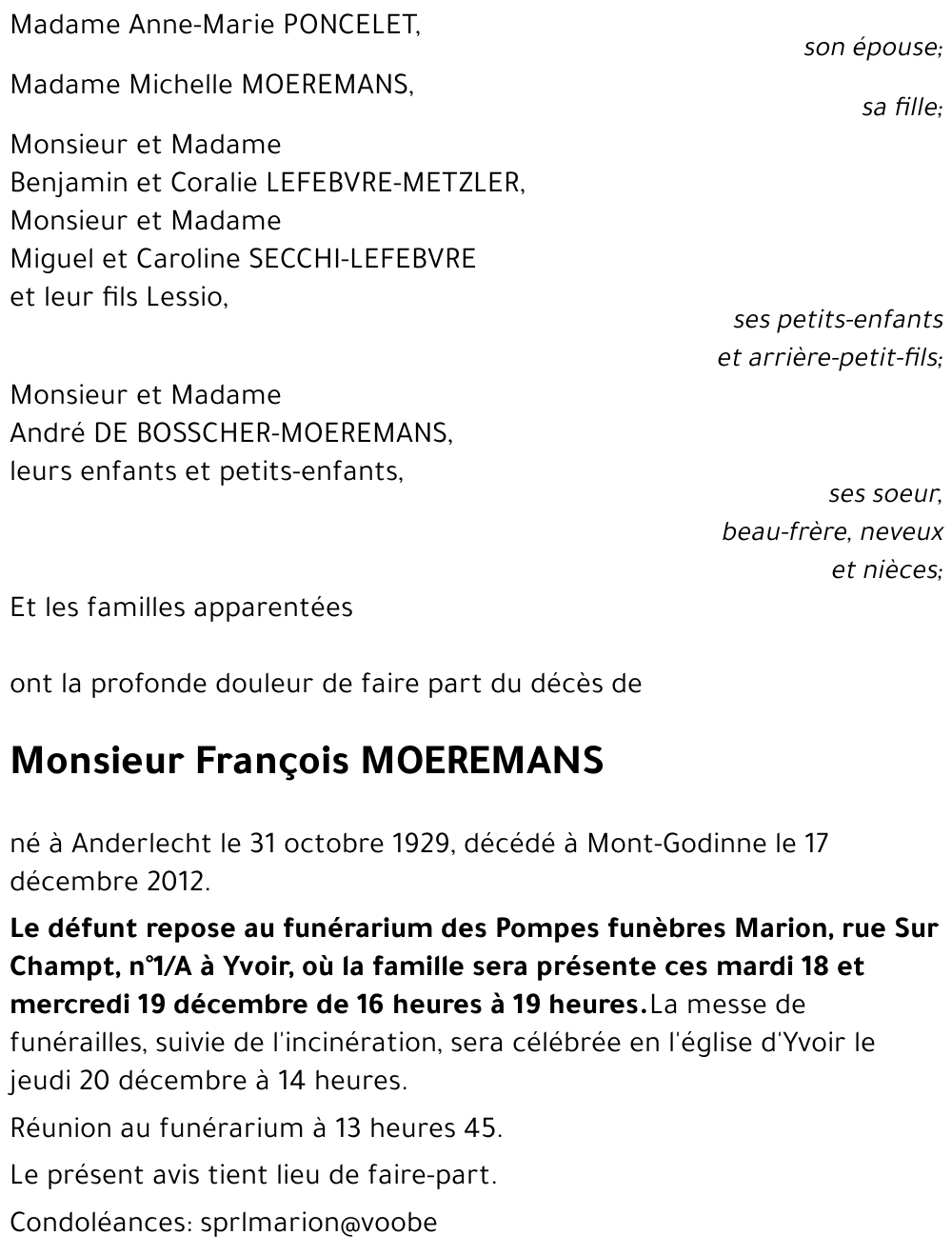 François MOEREMANS