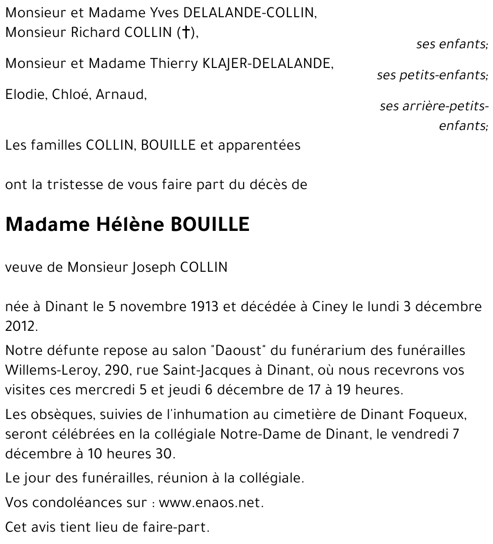 Hélène BOUILLE