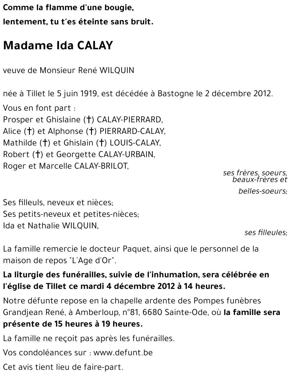 Ida CALAY