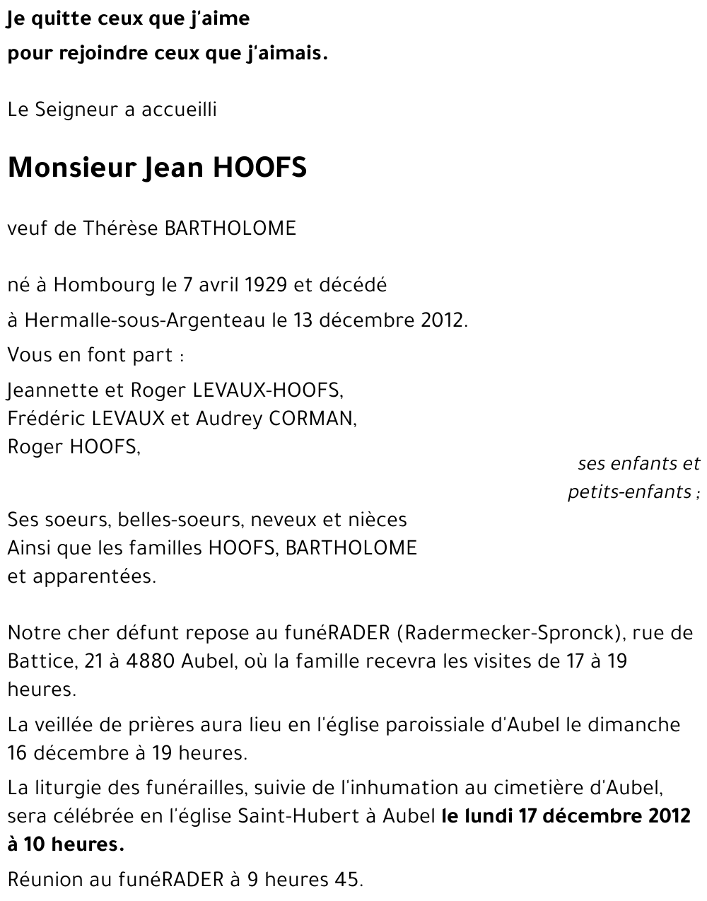 Jean HOOFS