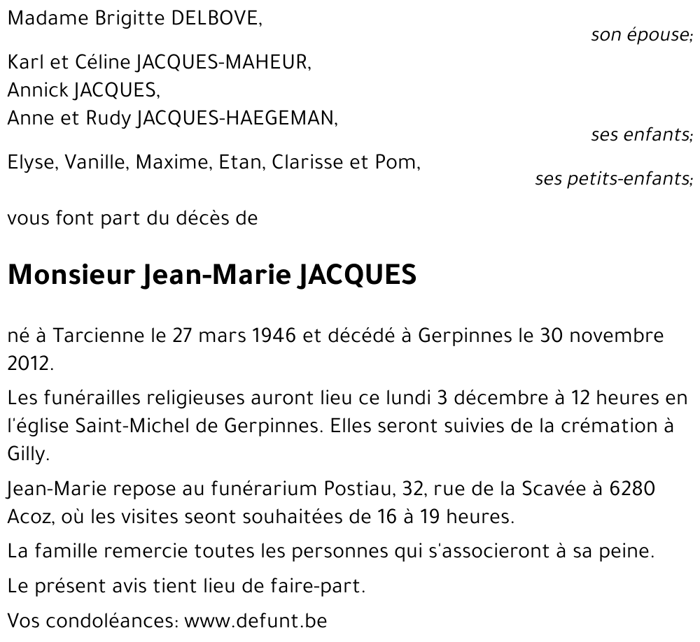 Jean-Marie JACQUES