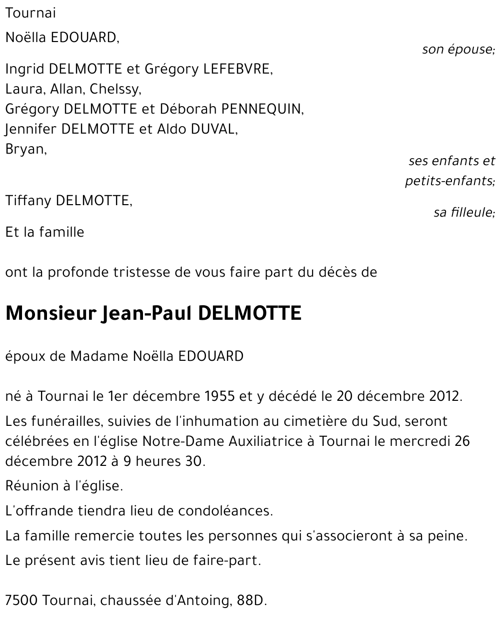 Jean-Paul DELMOTTE