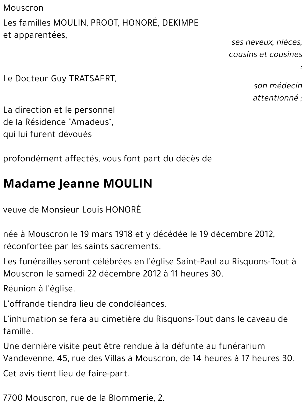 Jeanne MOULIN