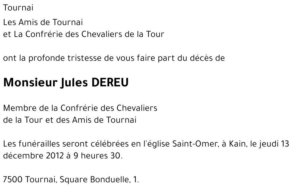 Jules DEREU
