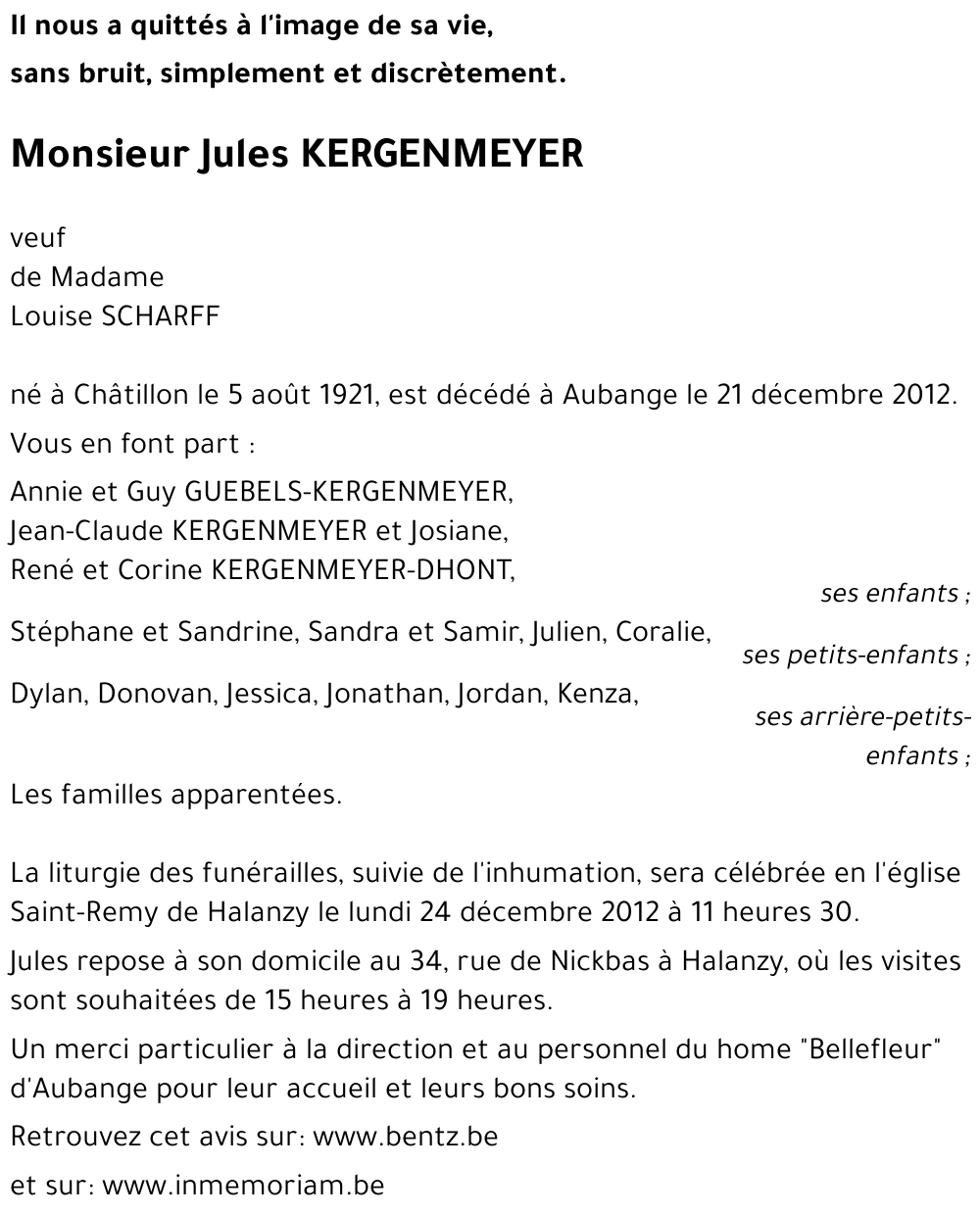 Jules KERGENMEYER