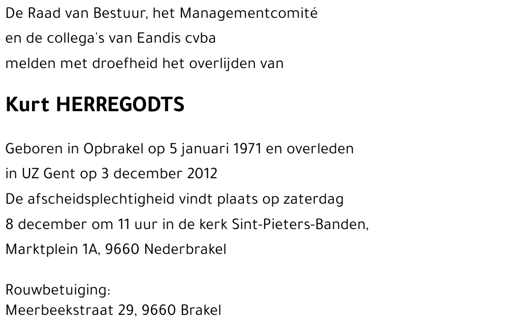 Kurt HERREGODTS