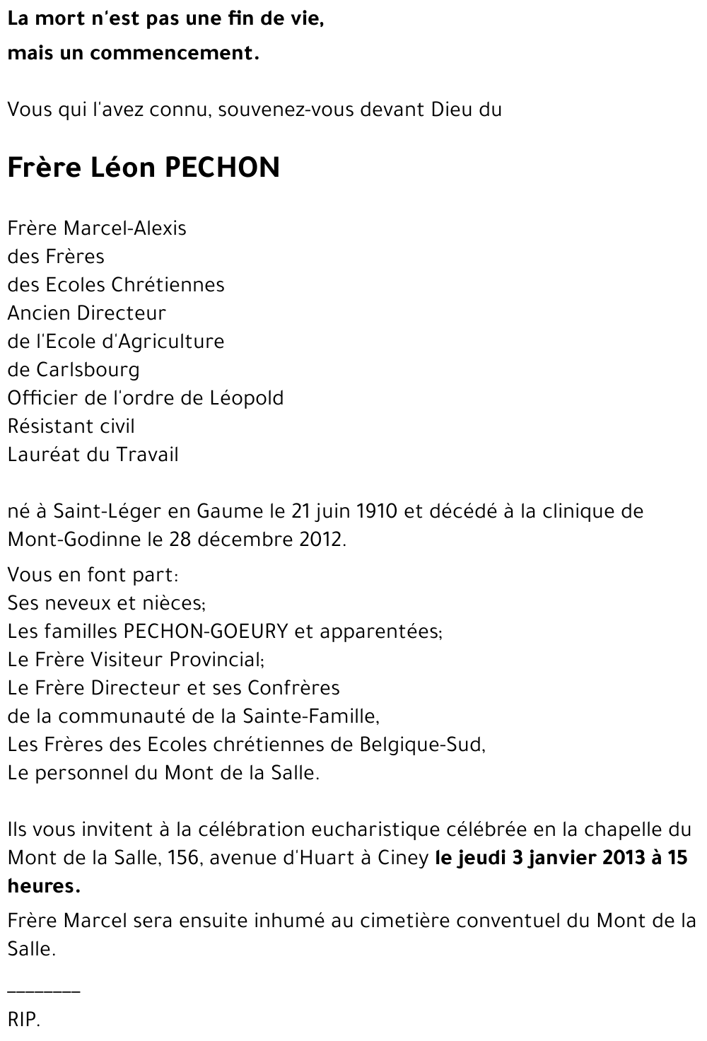 Léon PECHON