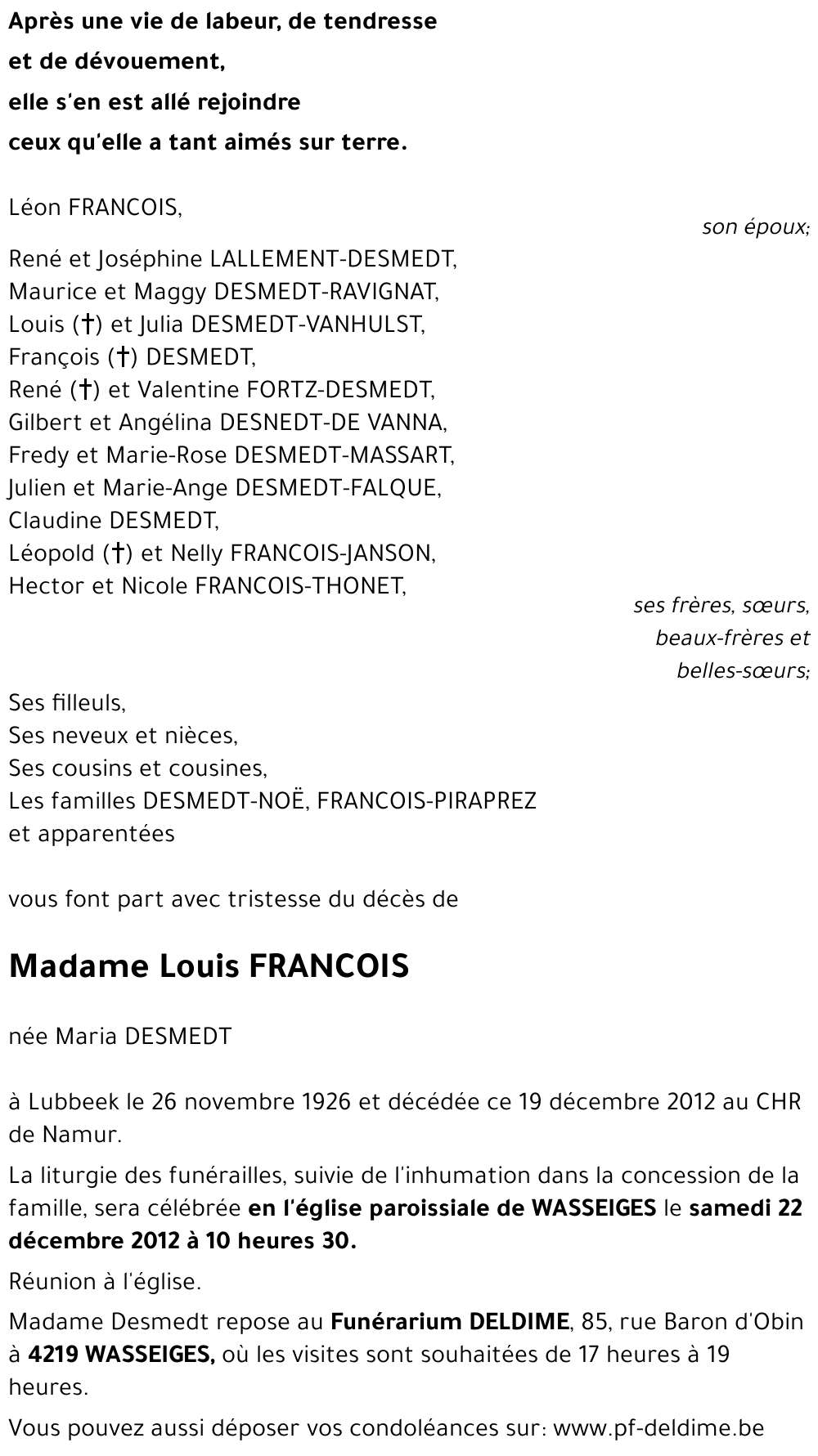 Louis FRANCOIS