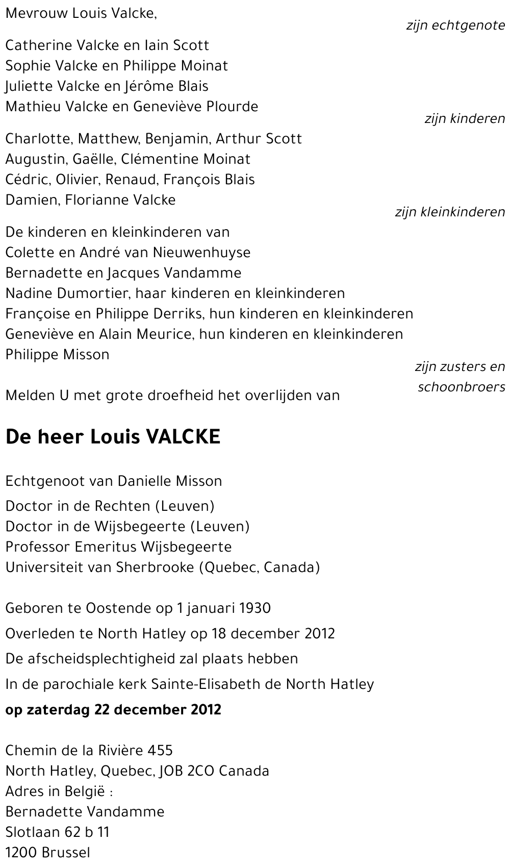 Louis VALCKE