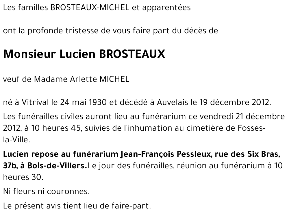 Lucien BROSTEAUX