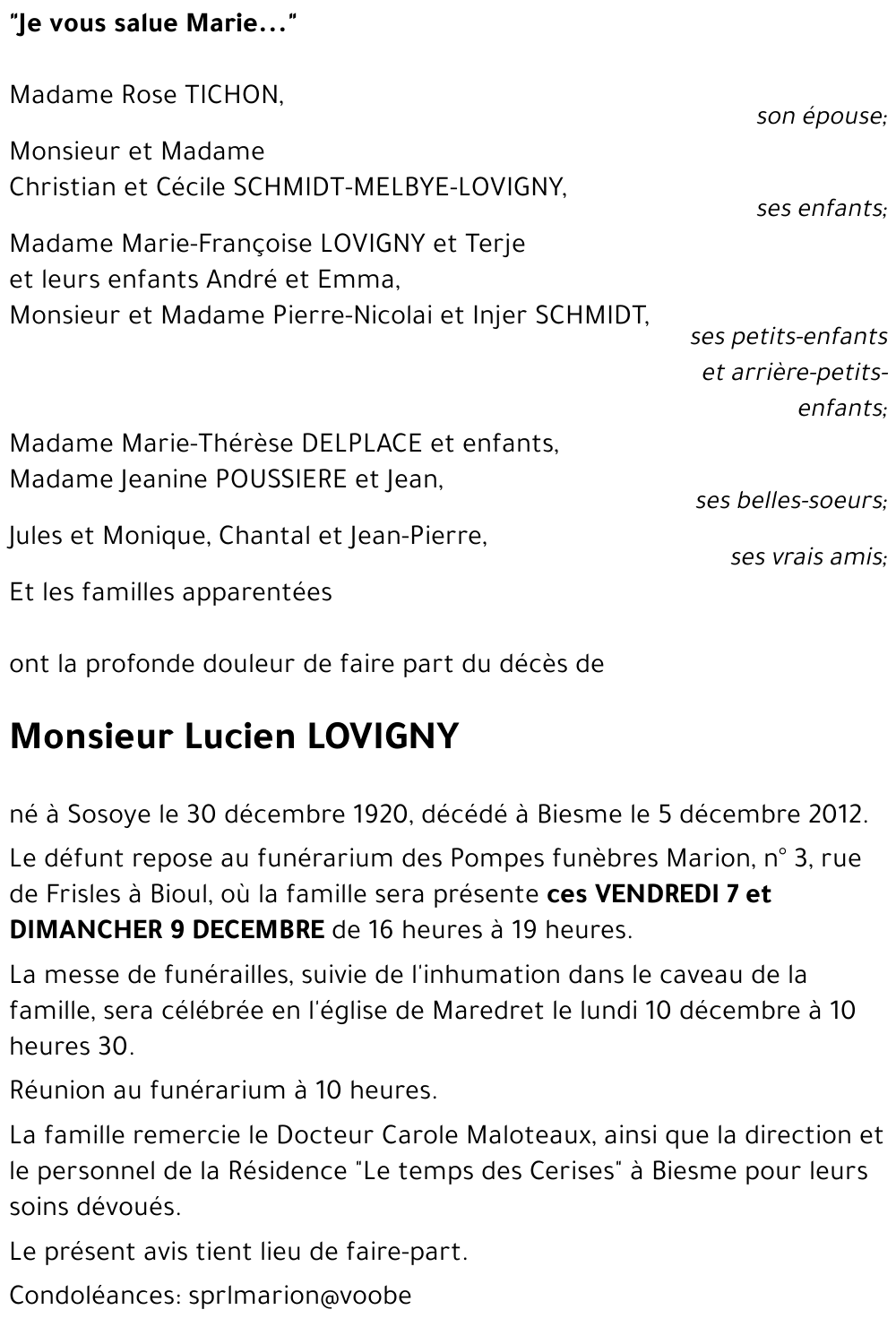 Lucien LOVIGNY