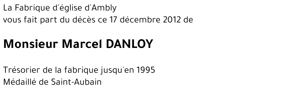 Marcel DANLOY