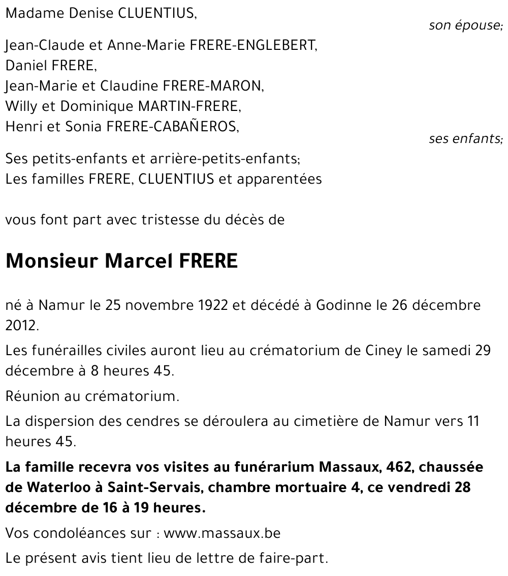 Marcel FRERE
