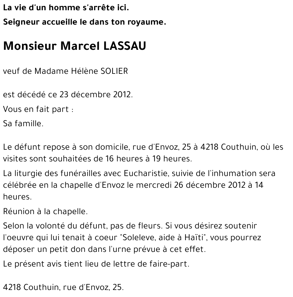 Marcel LASSAU