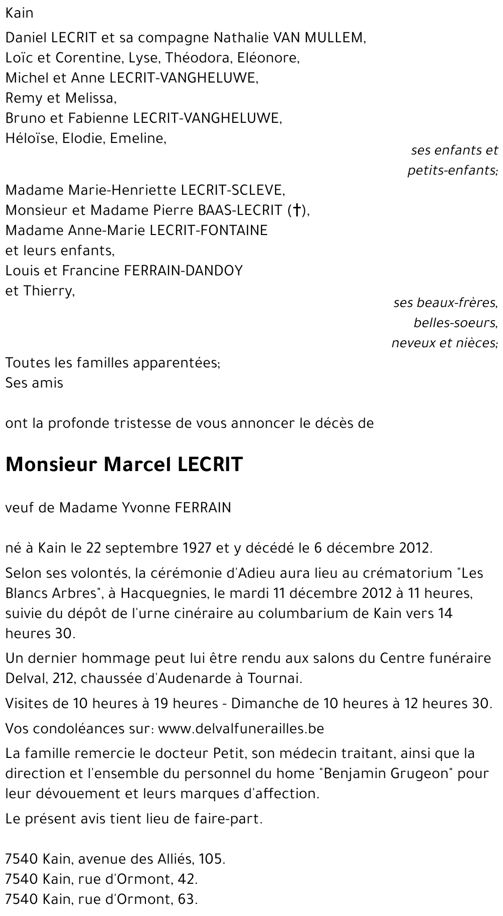 Marcel LECRIT