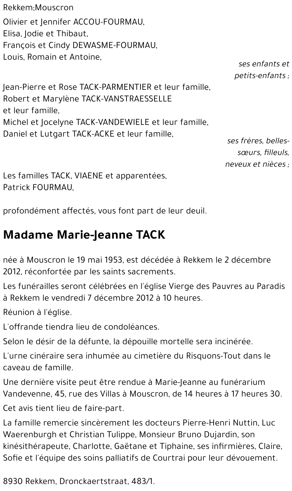 Marie-Jeanne TACK
