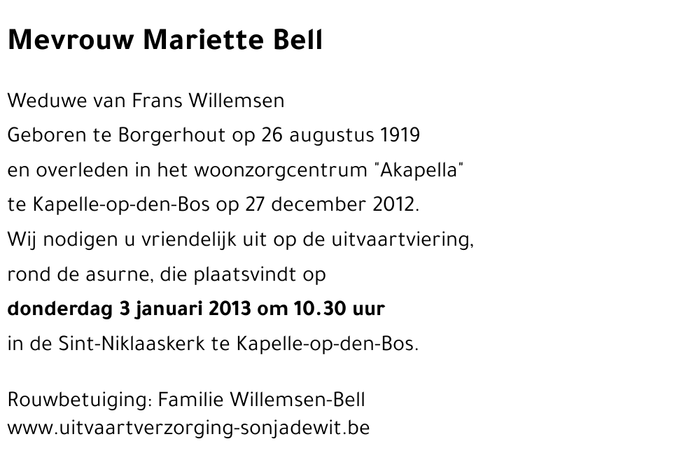 Mariette Bell