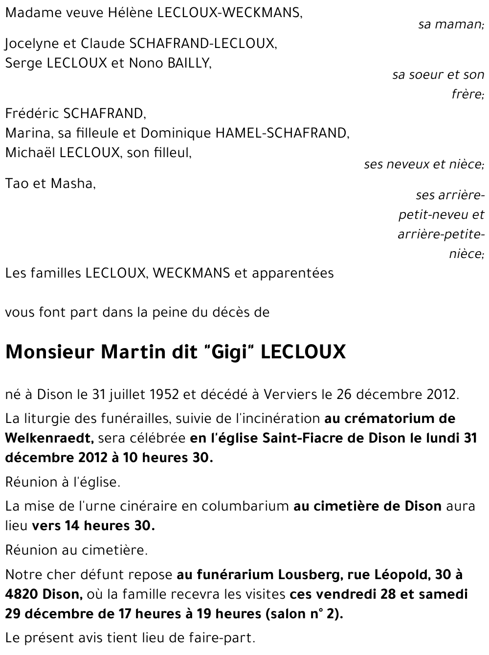 Martin dit 