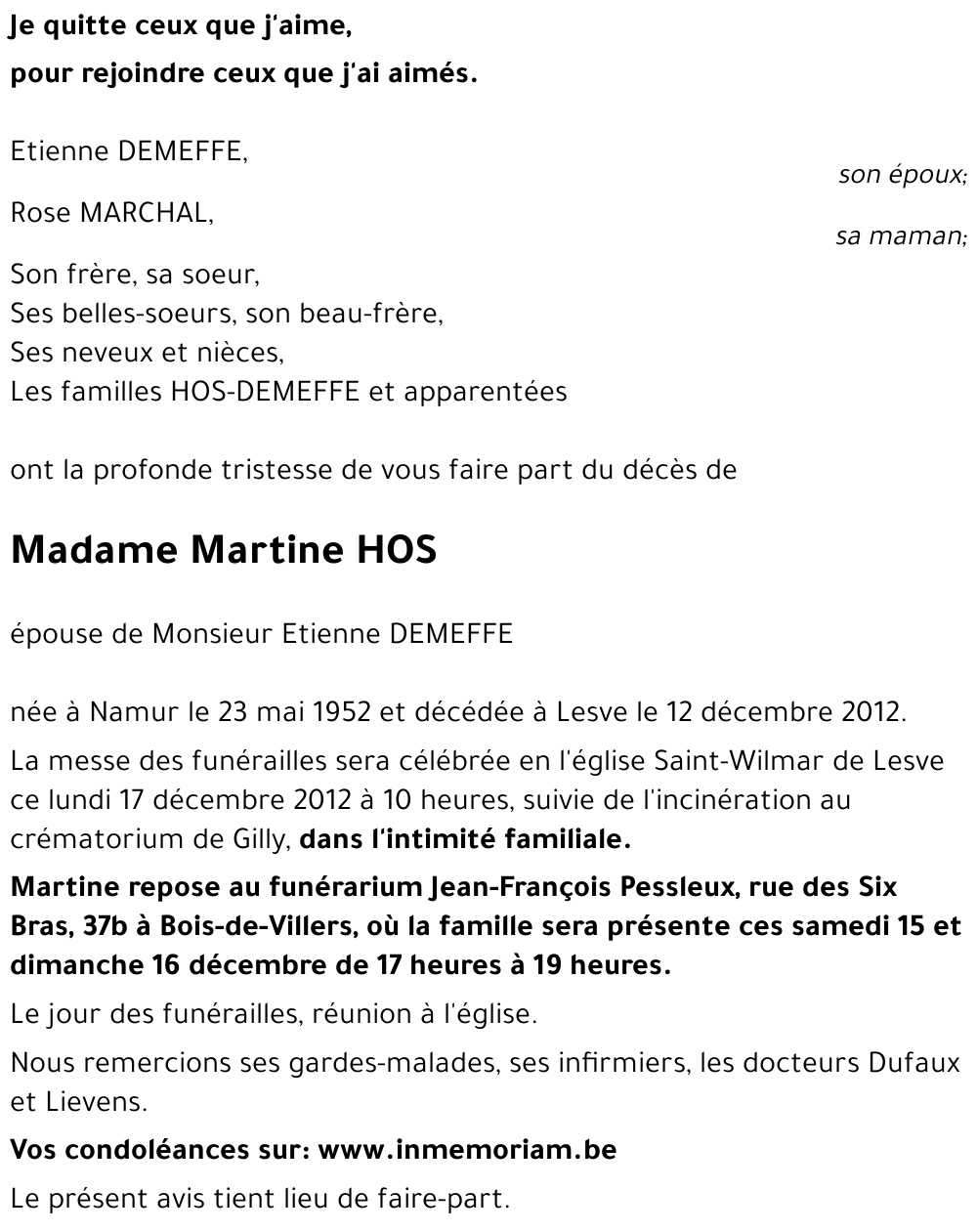 Martine HOS