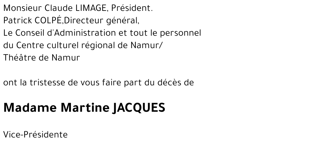 Martine JACQUES