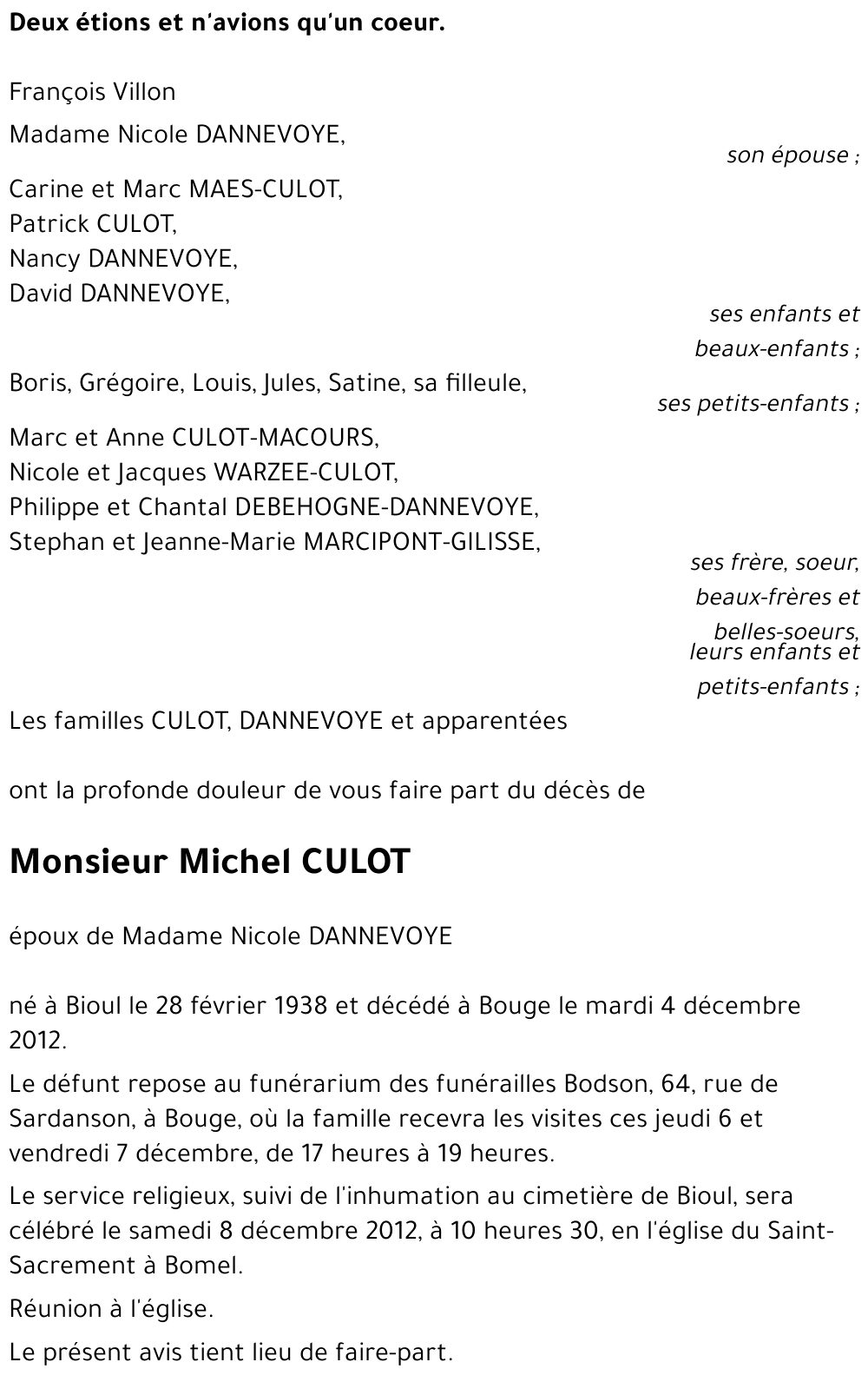 Michel CULOT