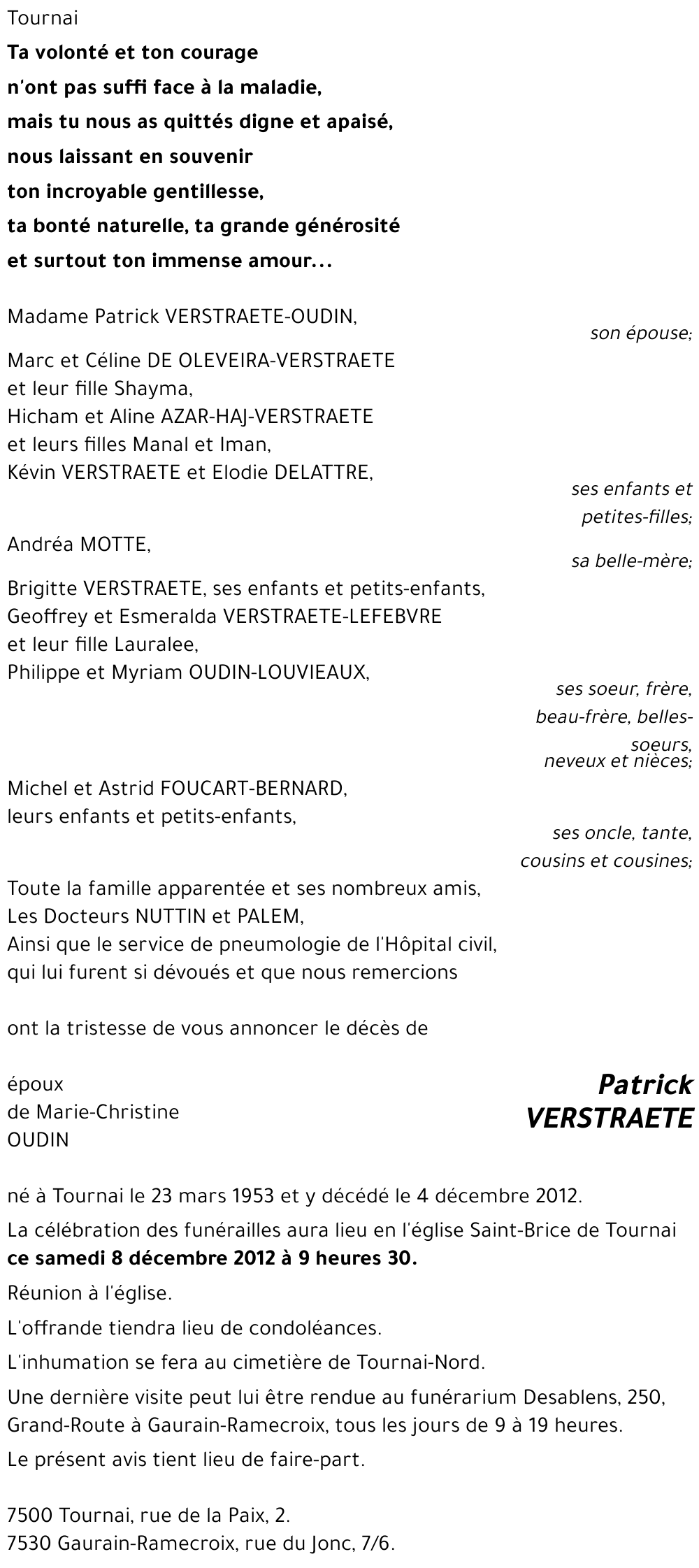 Patrick VERSTRAETE