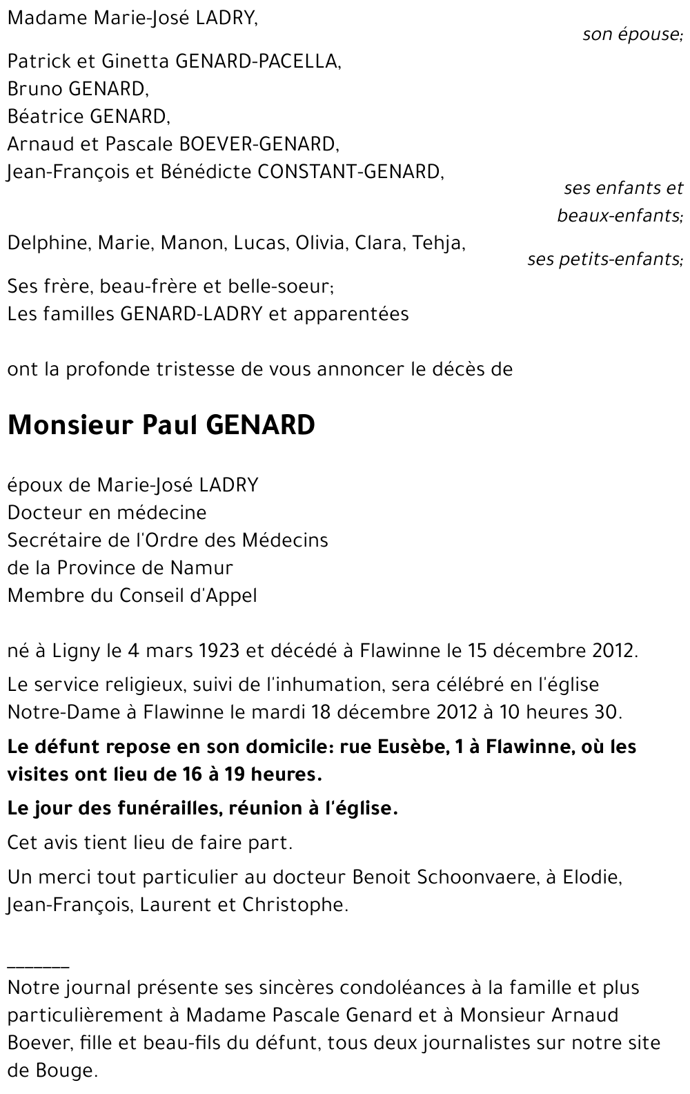 Paul GENARD